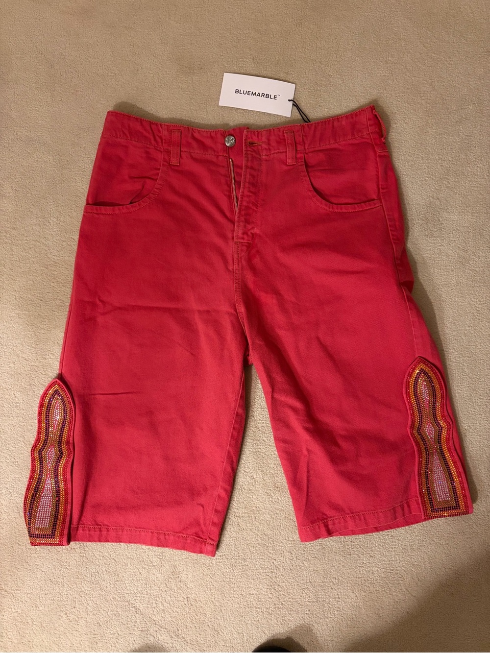 Bluemarble Denim Long Jean Shorts Mens sz 32